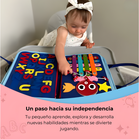 Libro Sensorial Montessori Aprendizaje Interactivo para Niños
